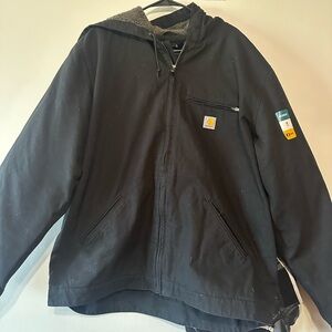 New XL TALL Carhartt Men's Relaxed Fit Washed Duck Sherpa-Lined Jacket